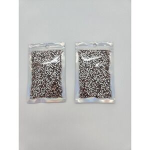 Rose GOLD GLass SS8 Bulk Glass Flatback Rhinestones Non Hotfix Bulk Lot SALE